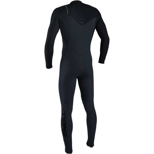 2026 O'Neill Mens Hyperfreak Wind+ 4/3mm Chest Zip Wetsuit 5628 - Carbon / Dark Slate
